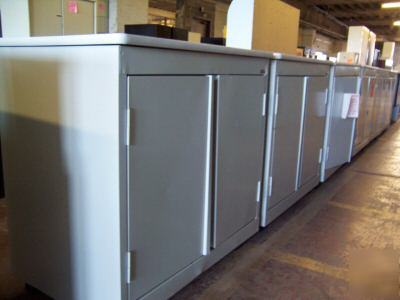 Steel mobile utility storage cabinet 2 doors 