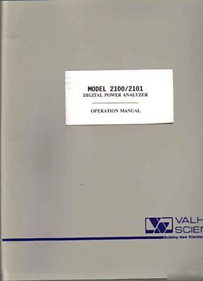 Valhalla scientific 2100 digital power analyzer manual