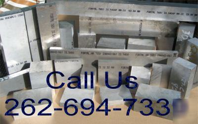  aluminum plate fortalÂ® T651 2.106 x 2 3/4 x 19 