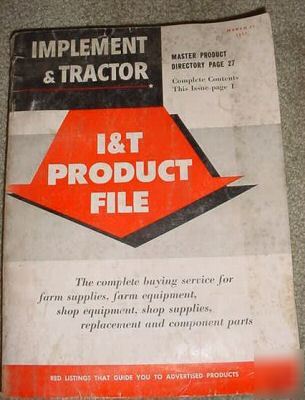 1957 implement & tractor i&t product guide john deere