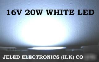 5 pcs 20W highpower white star led 1100 lumen 12V use