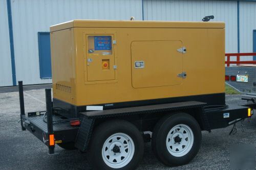 Himoinsa 30KW diesel gen, 10HRS s/n, 130 gal tank 