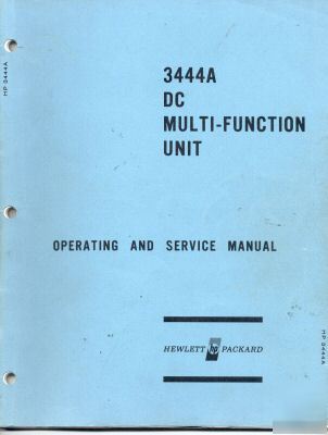 Hp 3444A operating & service manual.
