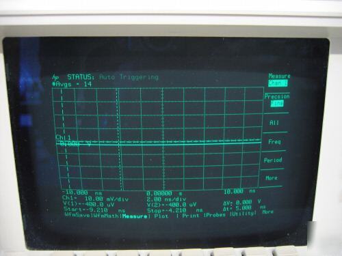 Hp 54100A oscilloscope, 1 ghz, 2 ch.