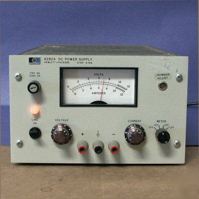 Hp 6282A 10 volt 10 amp bench power supply w/options