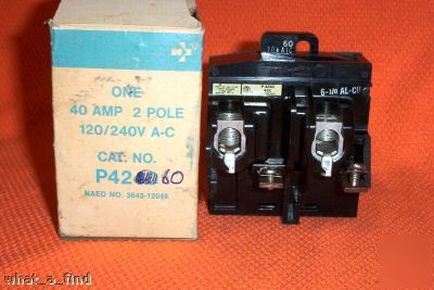 Ite siemens pushmatic 60 amp 2 p breaker P4260 warranty