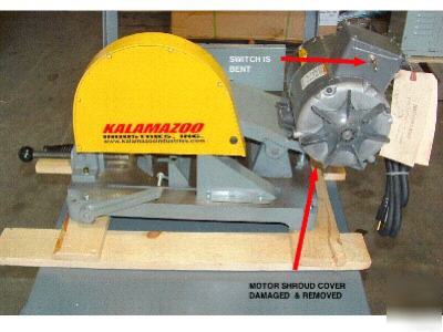 Kalamazoo 10 in. abrasive cutoff saw K10B 3HP 115V
