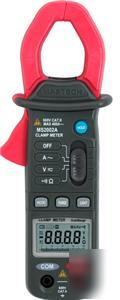 Mastech auto/manual range ac/dc clamp meter multimeter