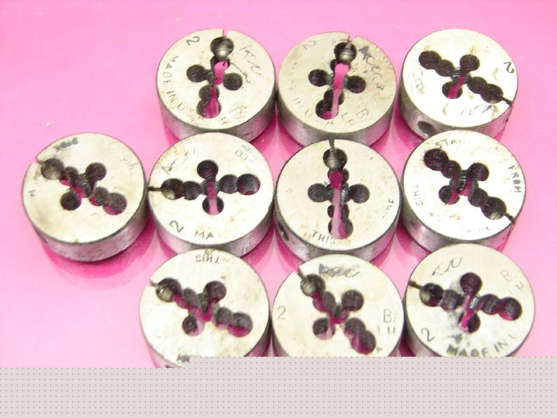 New 10 # 2 - ba lh adj round split threading die 1