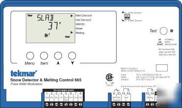 New tekmar 665 snow melt control pulse width modulation 