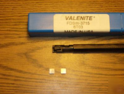 New valenite flex boring bar fdsw-3715 kit w/inserts 
