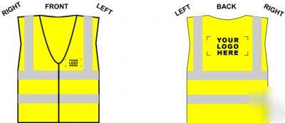 Personalised hi vis vest workwear security clothing 