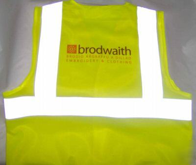 Personalised hi vis vest workwear security clothing 