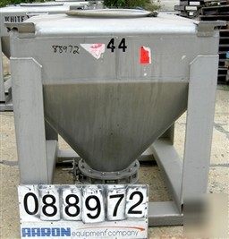 Used: tote systems tote bin, 35 cubic feet, 304 stainle