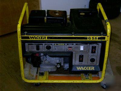 Wacker 5600 watt generator 11HP- used works perfect