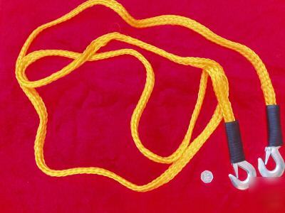 2 tonne (ton ) woven tow rope 16 ft. grab hooks
