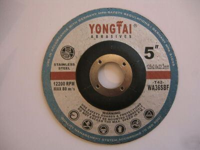 200 stainless steel cut-off wheels 5X1/16X7/8 type 27