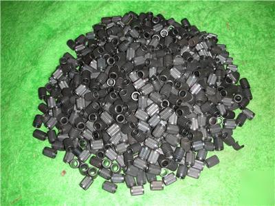 250 pcs knurled bushing steel sleeve insert cylinder