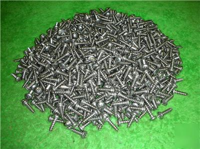 250 pcs. stainless 10 x 3/4 pan head sheet metal screws