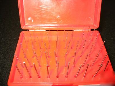 50 M0 .011-.060 steel plug pin gage set minus/ plus