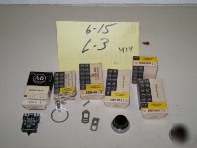 6 pcs allen bradley mixed locking attachments *