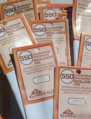 Allweld alloys aluminum patching solder, no. 550, . 