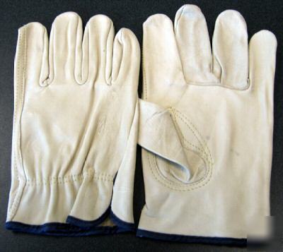 Drivers glove-cowhide grain, keystone thumb, ppe