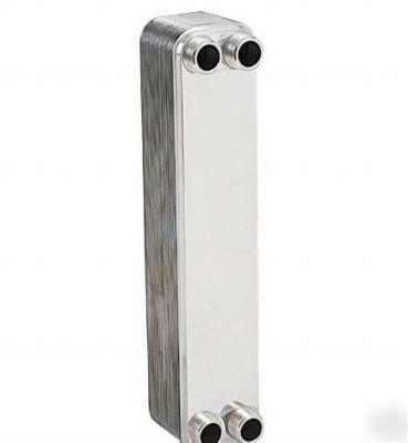 E 30 plate copper brazed heat exchanger water beer wort