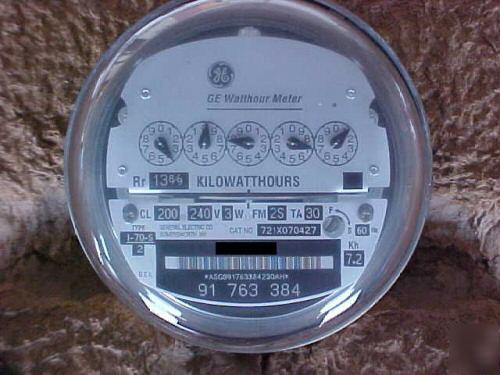 Ge- electric watthour meter - I70S - lot of 4 