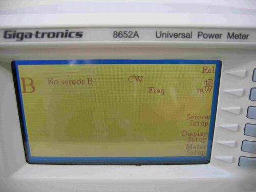 Gigatronics 8652A rf power meter, dual w/ option 12