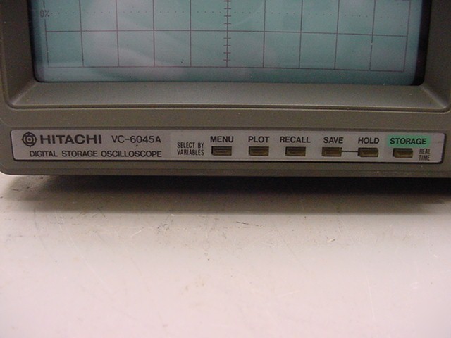 Hitachi vc-6045 digital storage oscilloscope 100 mhz