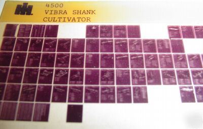 Ih 4500 vibra shank cultivator parts catalog microfiche