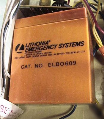 Lithonia, emergency lighting, no bulbs/buttons