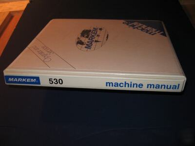 Operation manual service markem 530 marker offset