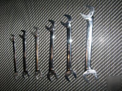 Snap-on 4 way angle head wrench set, 6 popular pieces 