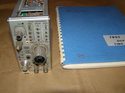 Tektronix 7B52 dual time base plug-in with manual