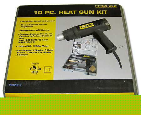 Ul listed pro-grade 1500W heat gun w/9 accessories kit
