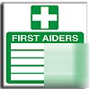 First aiders ... sign-adh.vinyl-200X200MM(sa-028-ad)