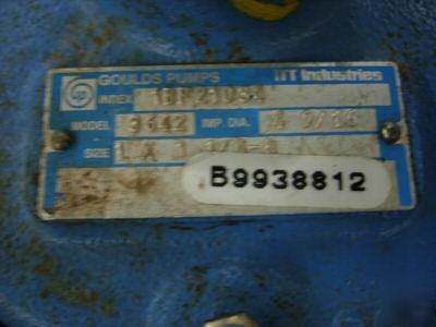 Goulds close coupled centrifugal pump model 3642