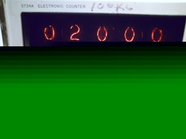 Hewlett packard 3734A counter w/ manual & cord hp 3734