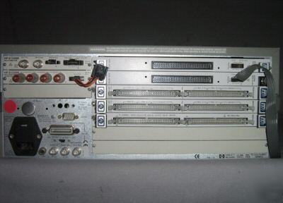 Hp 75000 seriesb mainframe w/ E1326B meter & adapter