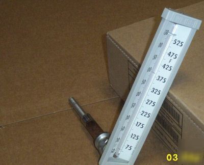 Industrial gauge thermometer 50 to 550 90 degree angle