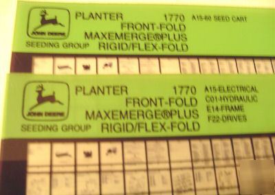 John deere 1770 fold planter parts catalog micro fiche