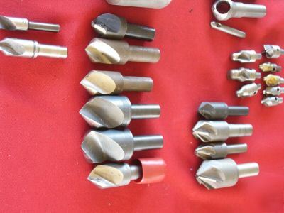 Lathe milling machine countersinks severance