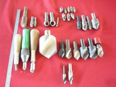 Lathe milling machine countersinks severance