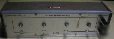 Lionmount decade resistance box . KF1 .