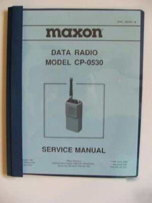 Maxon cp-0530 data radio service manual svc-0530-a
