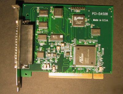 New measurement computing pci-DAS08 analog input board 