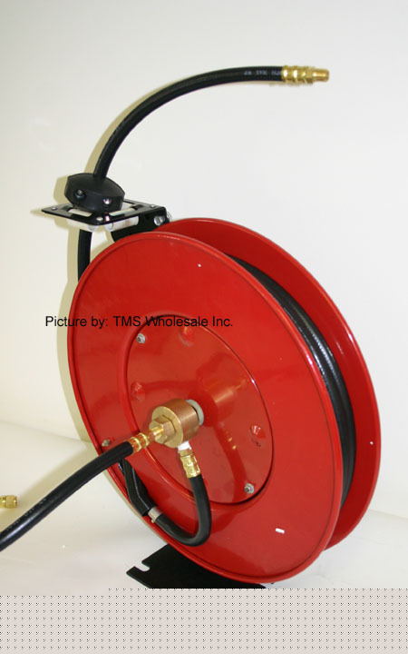 New retractable 50' air hose reel tool-industrial grade