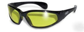 New safety glasses hercules indestructible amber lens 